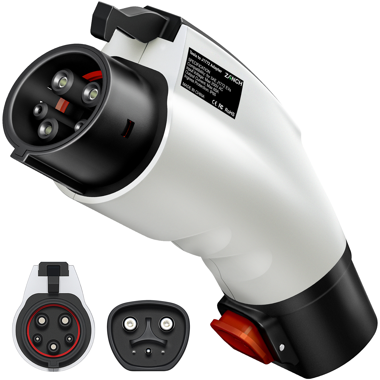 NACS to J1772 Charging Adapter - White